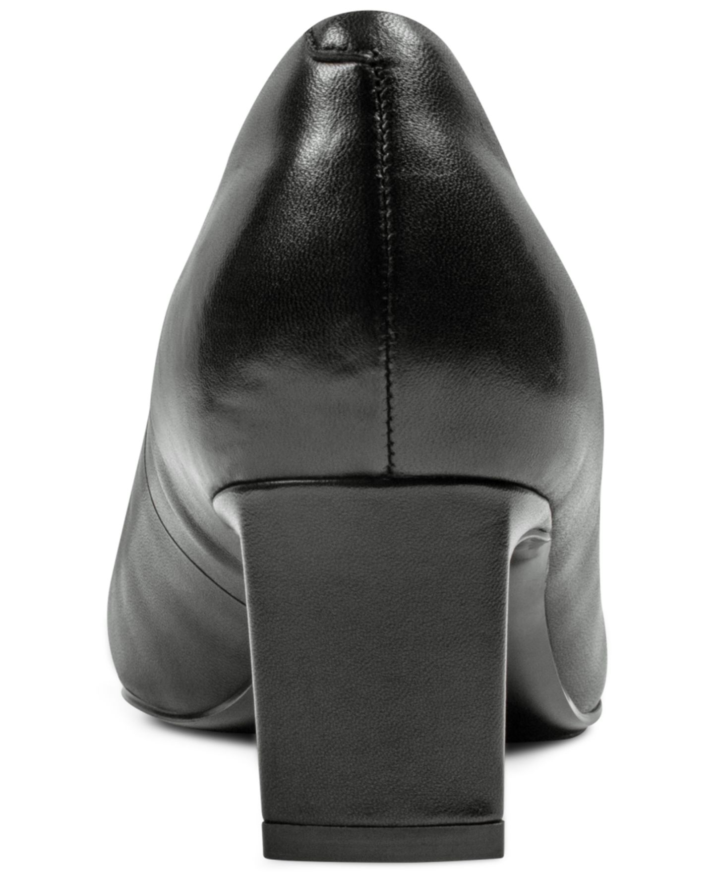 Женские туфли Rockport Merida Block Heel Pumps, цвет: Чёрный кожаный — фото 3