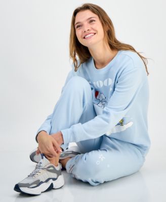 Juniors' Snoopy Graphic Sweatshirt & Jogger Pants