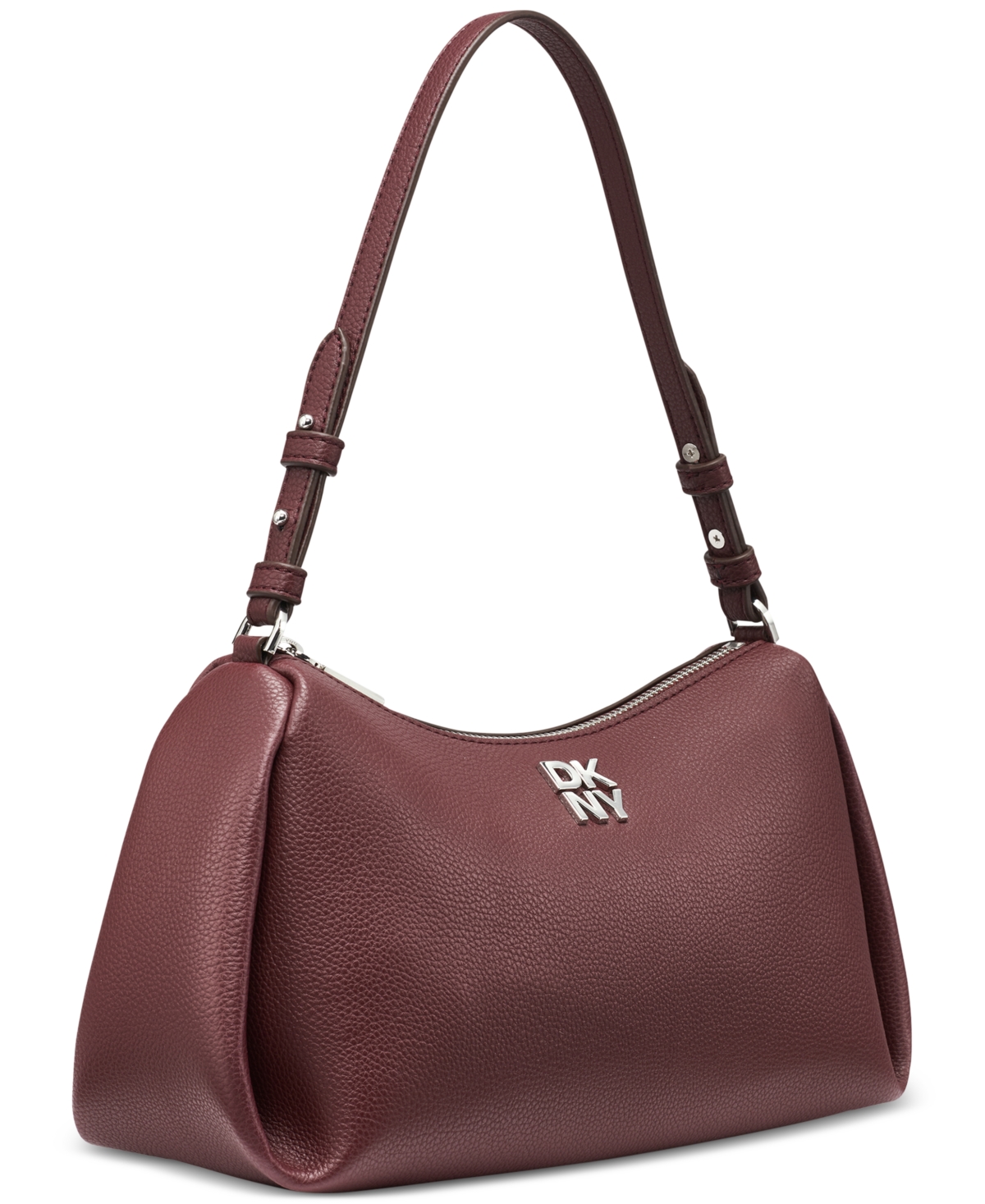 Dkny Remy Top Zip Shoulder Bag In Burgundy