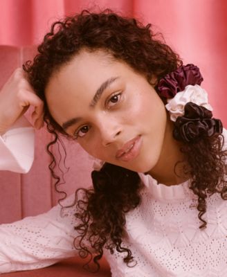 3-Pc. Pure Silk Large Sugar Plum Scrunchie Cracker