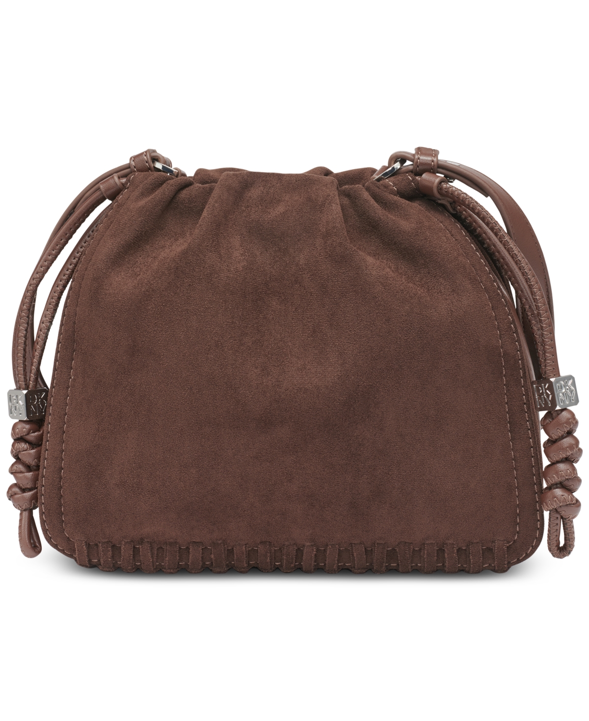 Dkny Halle Small Drawstring Crossbody In Brown