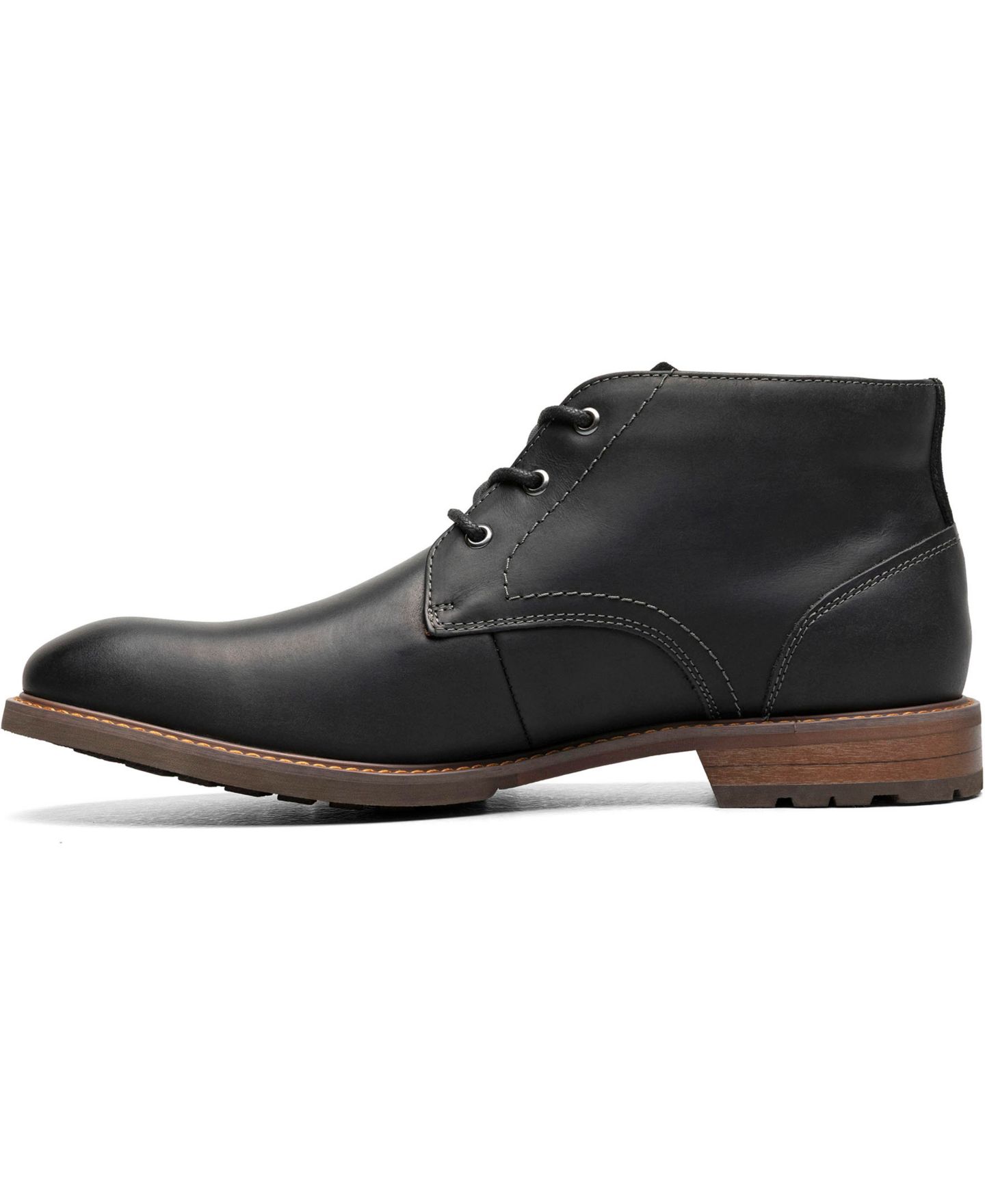Мужские ботинки Florsheim Lodge 3-Eye Chukka, цвет: Чёрный — фото 6