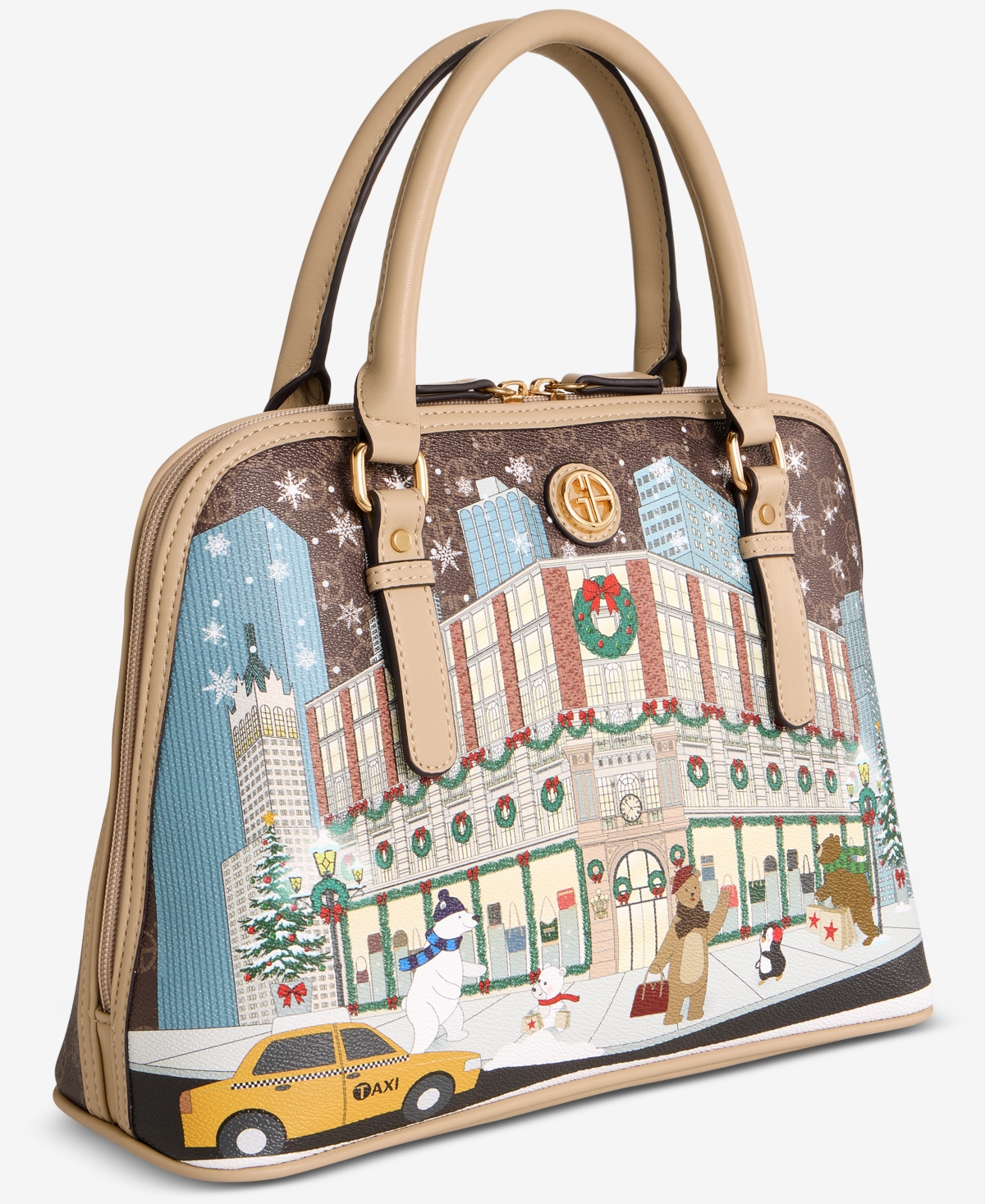 Giani Bernini Bears Dome Satchel Bag, Macy's Exclusive