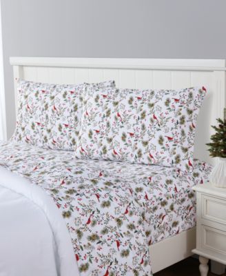 Holiday Printed Microfiber 3-Pc. Sheet Set, Twin