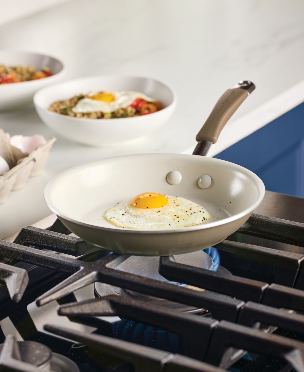 Rachael Ray Cucina Ceramic Nonstick 2-pc. Skillet Set In Brown