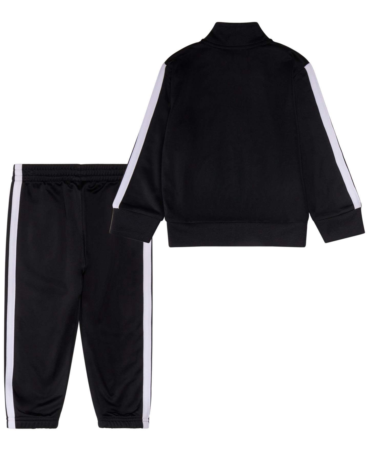 Детский комплект adidas для малыша: спортивная куртка и брюки, 2 предмета, цвет: Чёрный — фото 3
