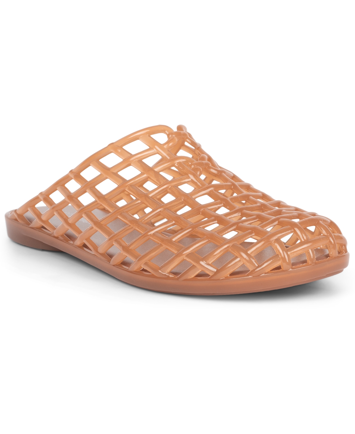 Jeffrey Campbell Women's Sea-glass Caged Jelly Mules In Brown