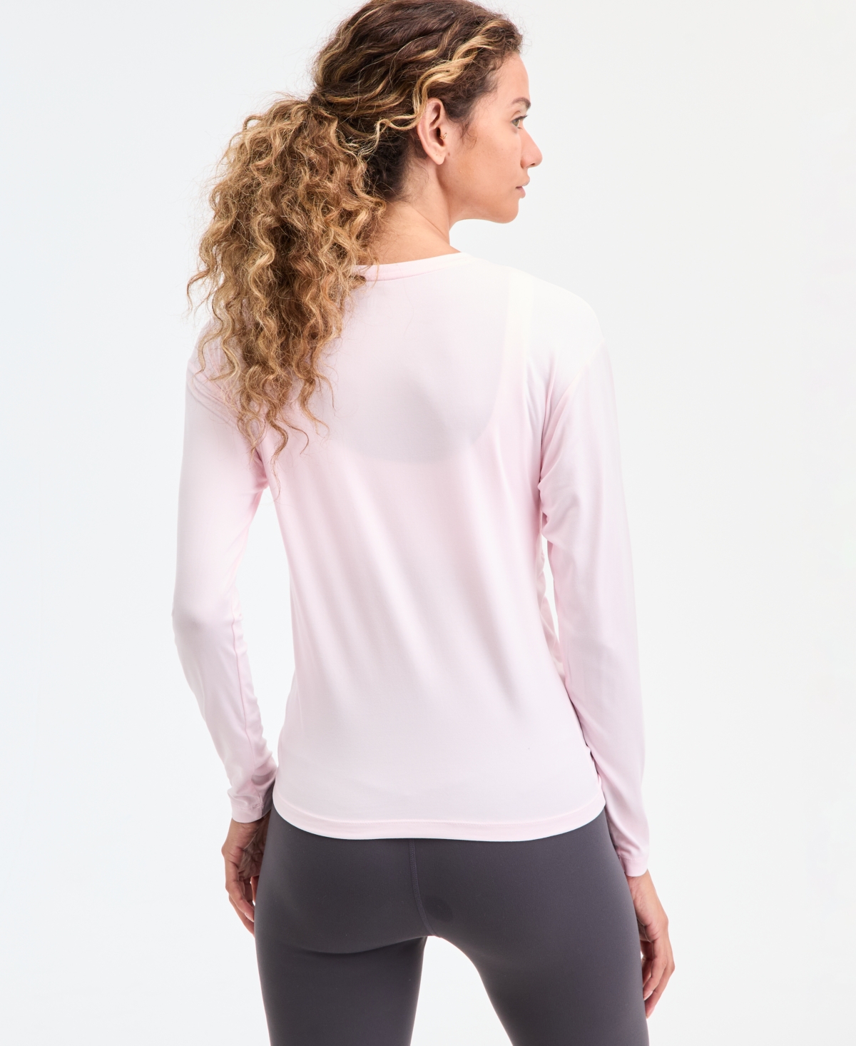 Id Ideology Women's Relaxed Side-ruched Top, Macy's Exclusive In Pink