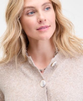 Women's Crewneck Cropped Cardigan, Macy's Exclusive