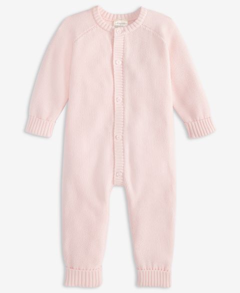 Комбинезон First Impressions Or Cotton Long-Sleeve Sweater Romper для малышей, цвет: Розовый