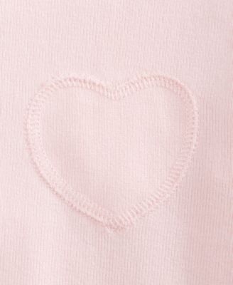First Impressions Baby Girls Hacci Heart Sweatshirt Pants Macys Exclusive In Pink
