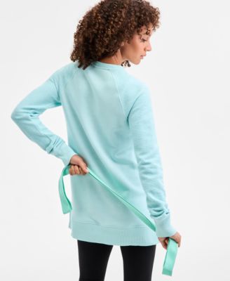 Women's Relaxed French Terry Crewneck Tunic, Macy's Exclusive 