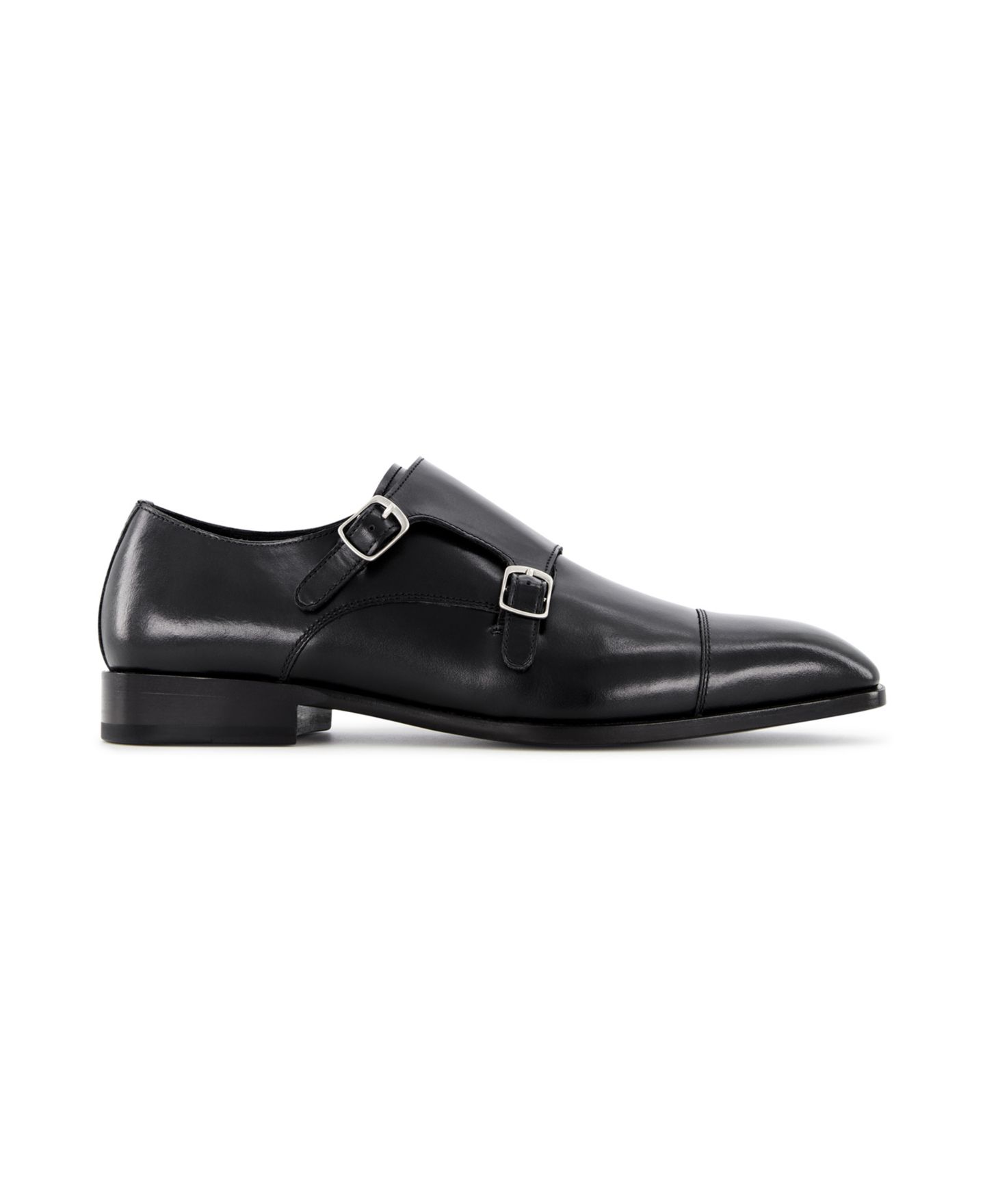 Anthony Veer Men's Bexley Double Monk Slip On Oxford, цвет: Чёрный — фото 3