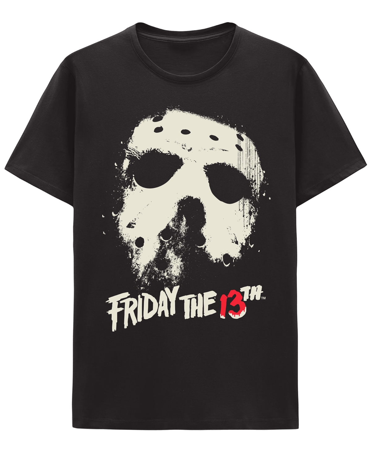Hybrid Apparel Men's Short Sleeve Jason Mask Graphic T-shirt In Black