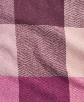 Women's Chevron Weave Buffalo Plaid Scarf, Macy's Exclusive 
