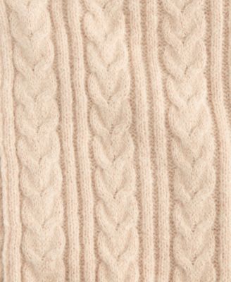 Women's Solid Cable Knit Scarf, Macy's Exclusive 