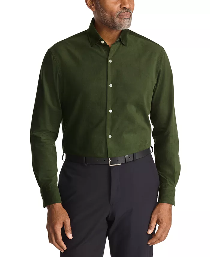 Men's Regular Fit Corduroy Dress Shirt - thumbnail 8
