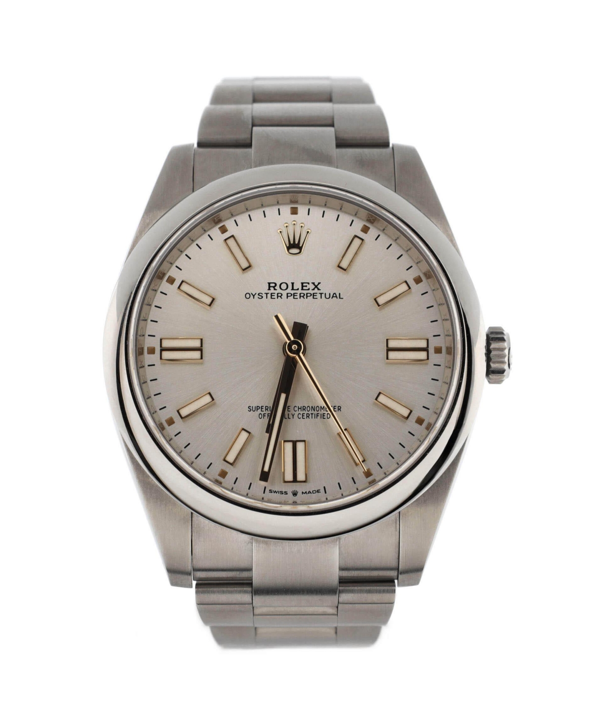Oyster Perpetual Automatic Watch in Stainless Steel 41mm - Dial color: white