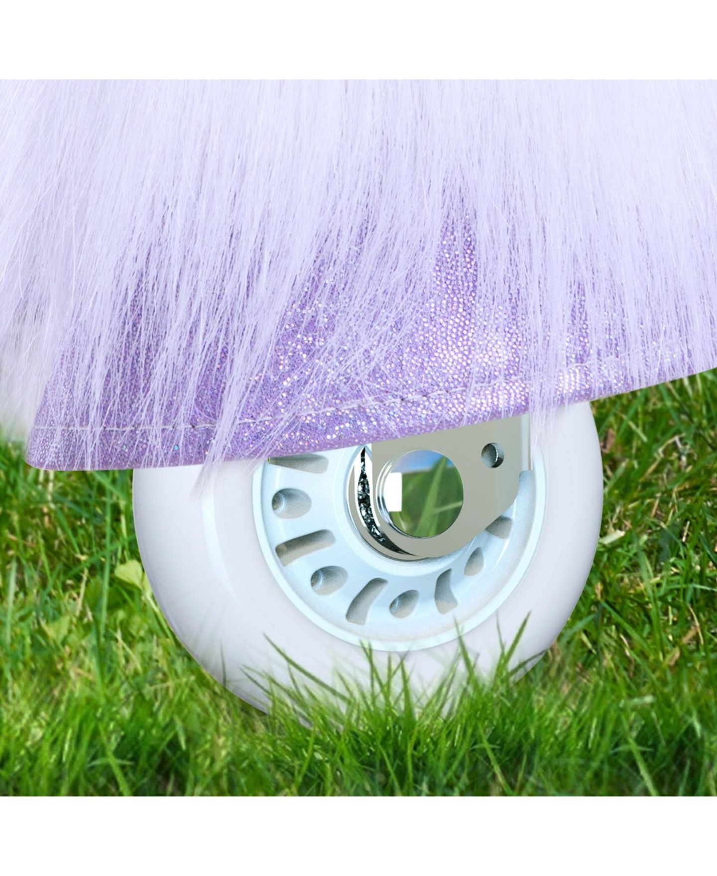 Детская мягкая игрушка PonyCycle Model X Plush Unicorn Ride-On, Ages 4-7, цвет: Белый / Фиолетовый — фото 2