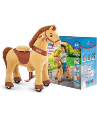 Ride-on Horse Light Brown Model E Size 4 for 4-7 Years