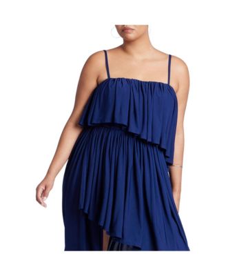 Women's Plus Size Ruffled Bandeau Top