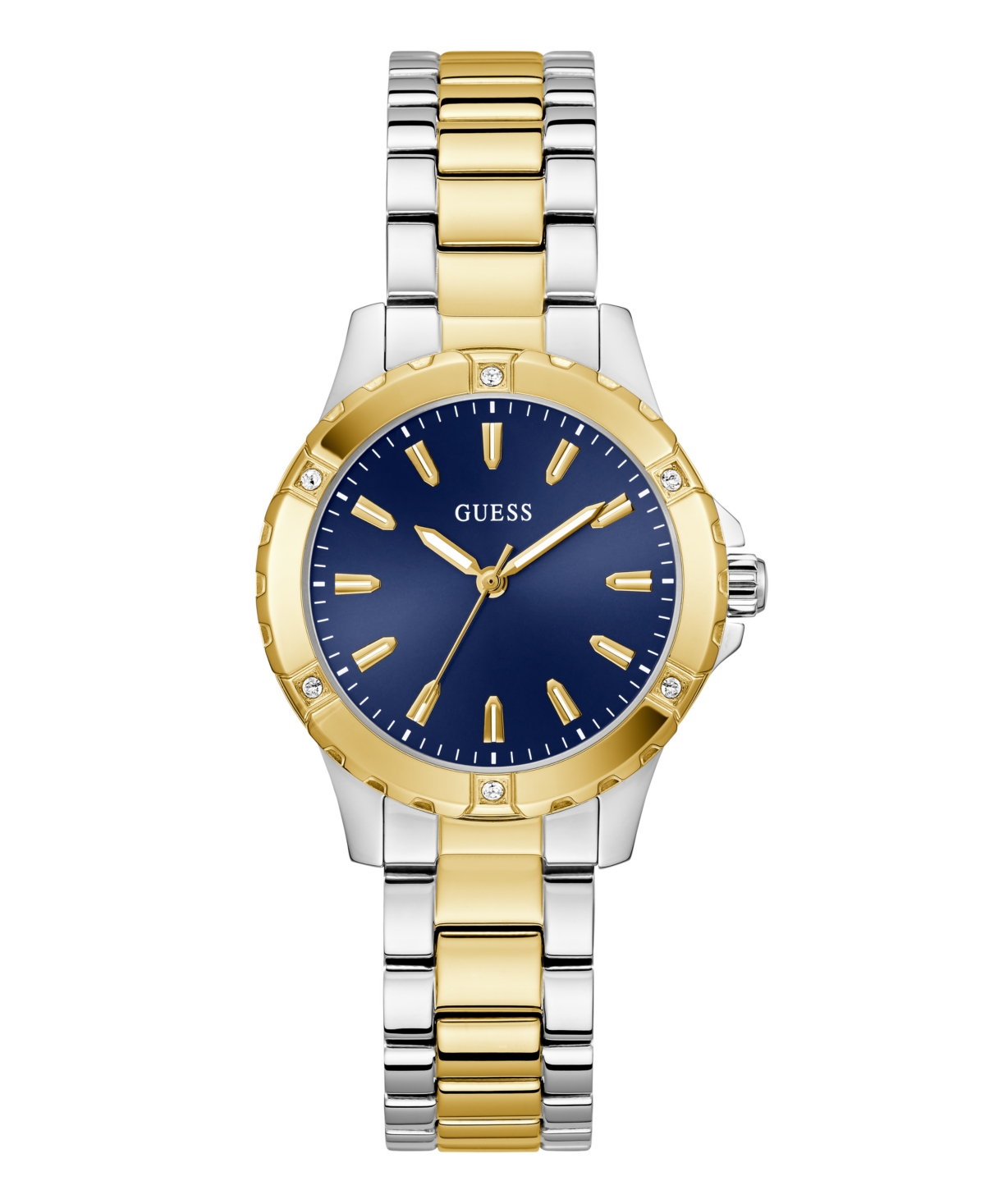 Guess Women's Two-tone Analog Watch, 35mm In Gold