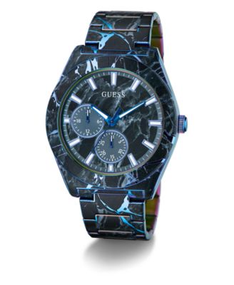 Men's Black Multi-function Watch, 44mm