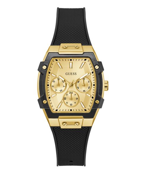 Женские часы GUESS Black Gold Tone Multi-function Watch, 35mm