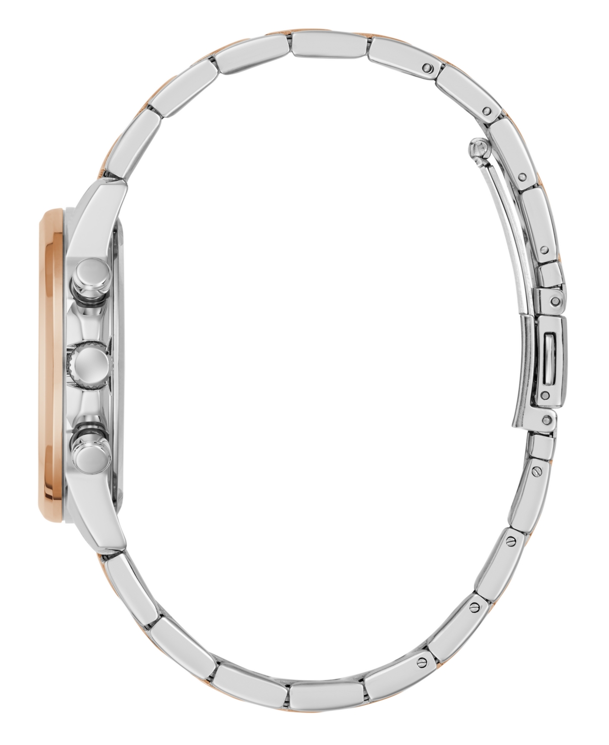 Guess Women's Two-tone Multi-function Watch, 36mm In Gold