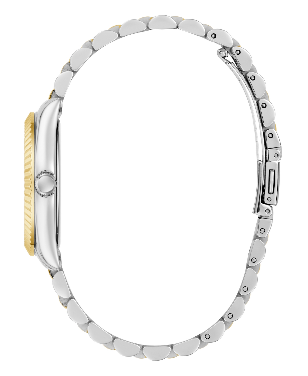 Guess Women's Two-tone Multi-function Date Watch, 34mm In Gold