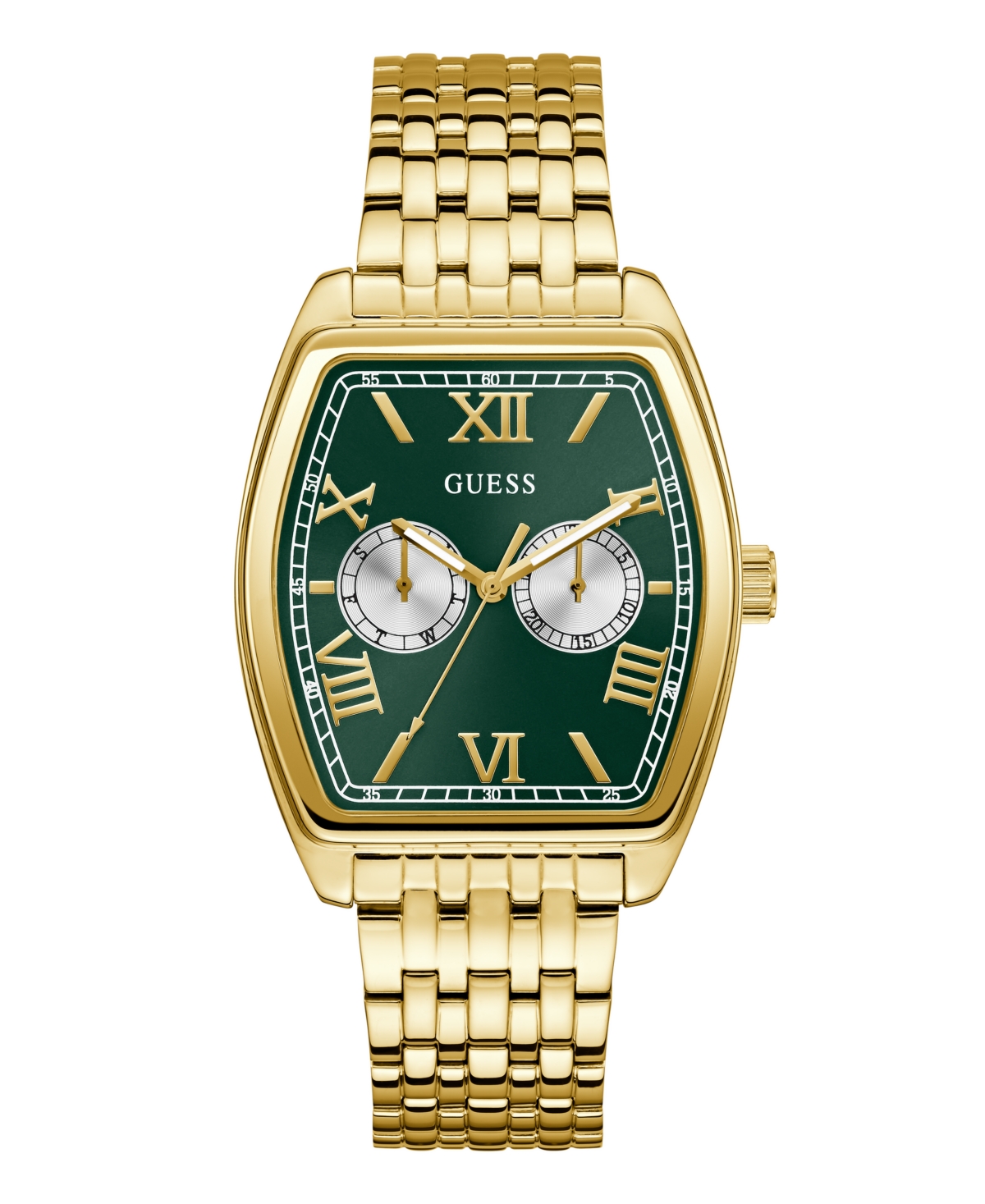 Guess Men's Gold Tone Multi-function Watch, 38mm In Gold