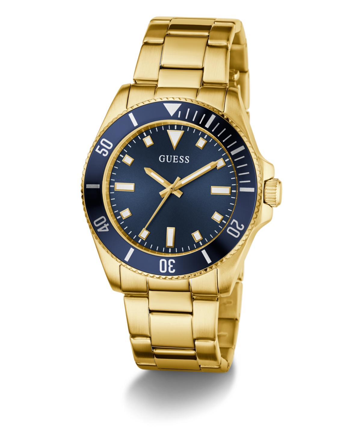 Guess Men's Gold Tone Analog Watch, 41mm In Gold