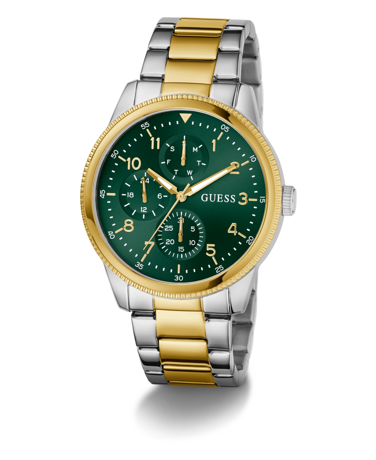 Guess Men's Two-tone Multi-function Watch, 44mm In Multi