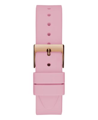 Women's Analog Pink Silicone Watch 38mm
