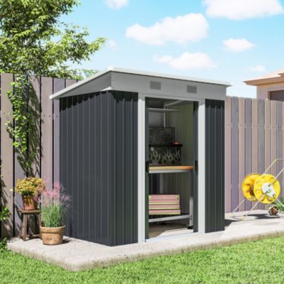5.7&#39; x 3.6&#39; Metal Storage Shed, 2 Air Vents,