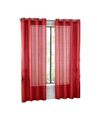 Ultra Luxurious Elegant Sheer Grommet Single Curtain Panel - 54 in. W x 84 in. L