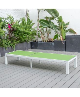 Marlin Patio Chaise Lounge Chair With White Aluminum Frame