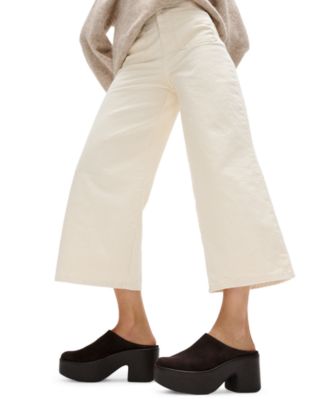 Women's Platfforms Suede Heeled Mules