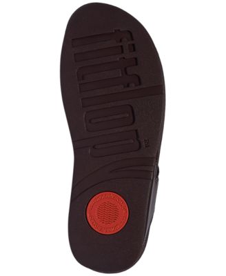 Women's Lulu Square-Chain Leather Toe-Post Wedge Sandals