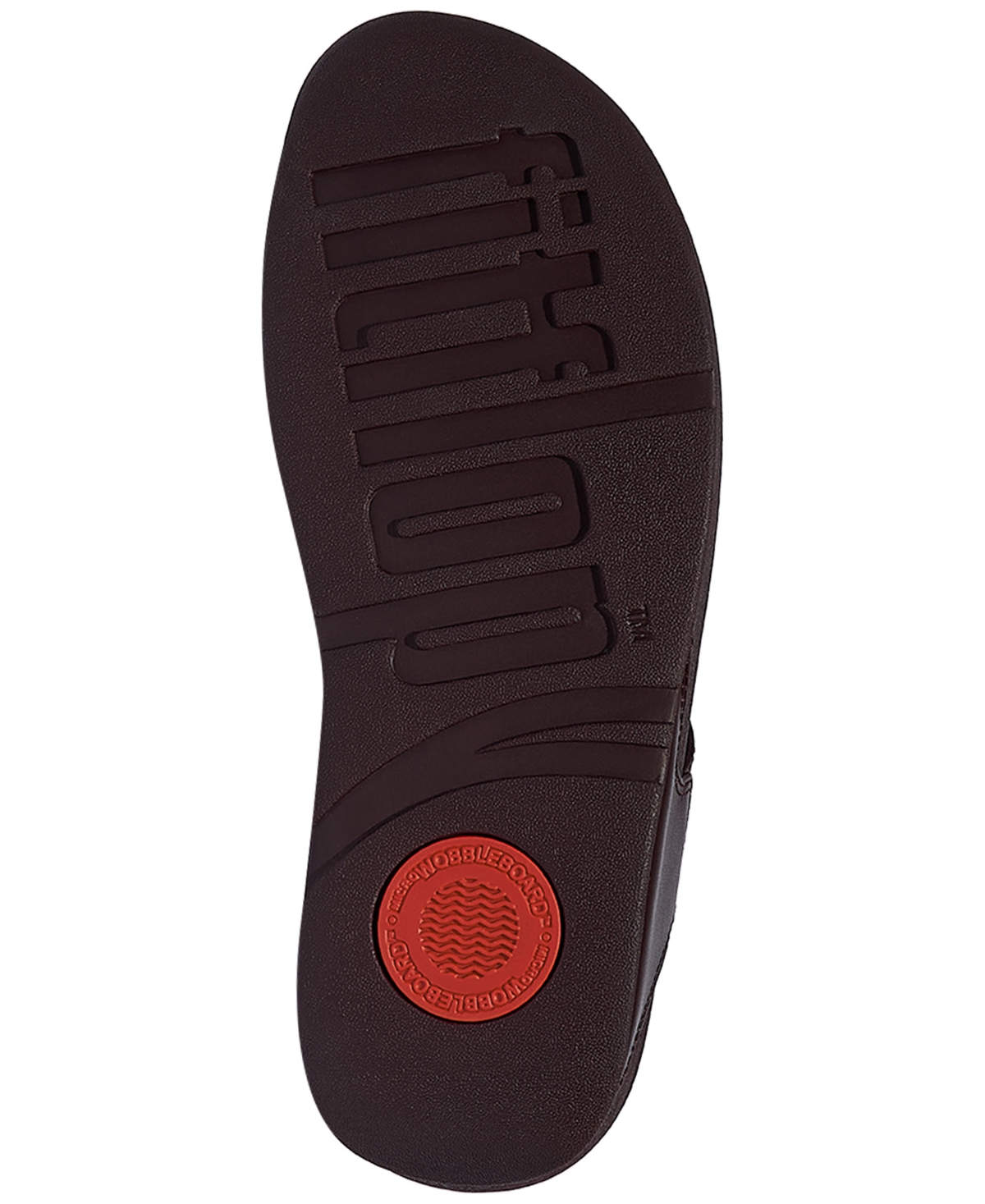 Fitflop Women's Lulu Square-chain Leather Toe-post Wedge Sandals In Brown