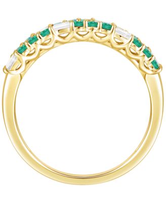 Created Sapphire, Created White Sapphire & Multi-Gemstone Ring in Sterling Silver