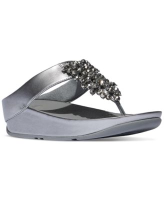FitFlop - Women's Rumba Iridescent Beaded Toe-Post Sandals
