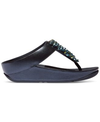 Women's Rumba Iridescent Beaded Toe-Post Sandals