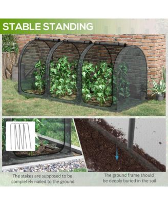 9 x 4ft Crop Cage with Zippe Doors and Storage Bag,