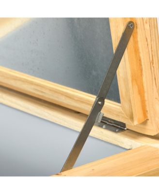 54Qt Wooden Outdoor Beverage Cooler for Patio