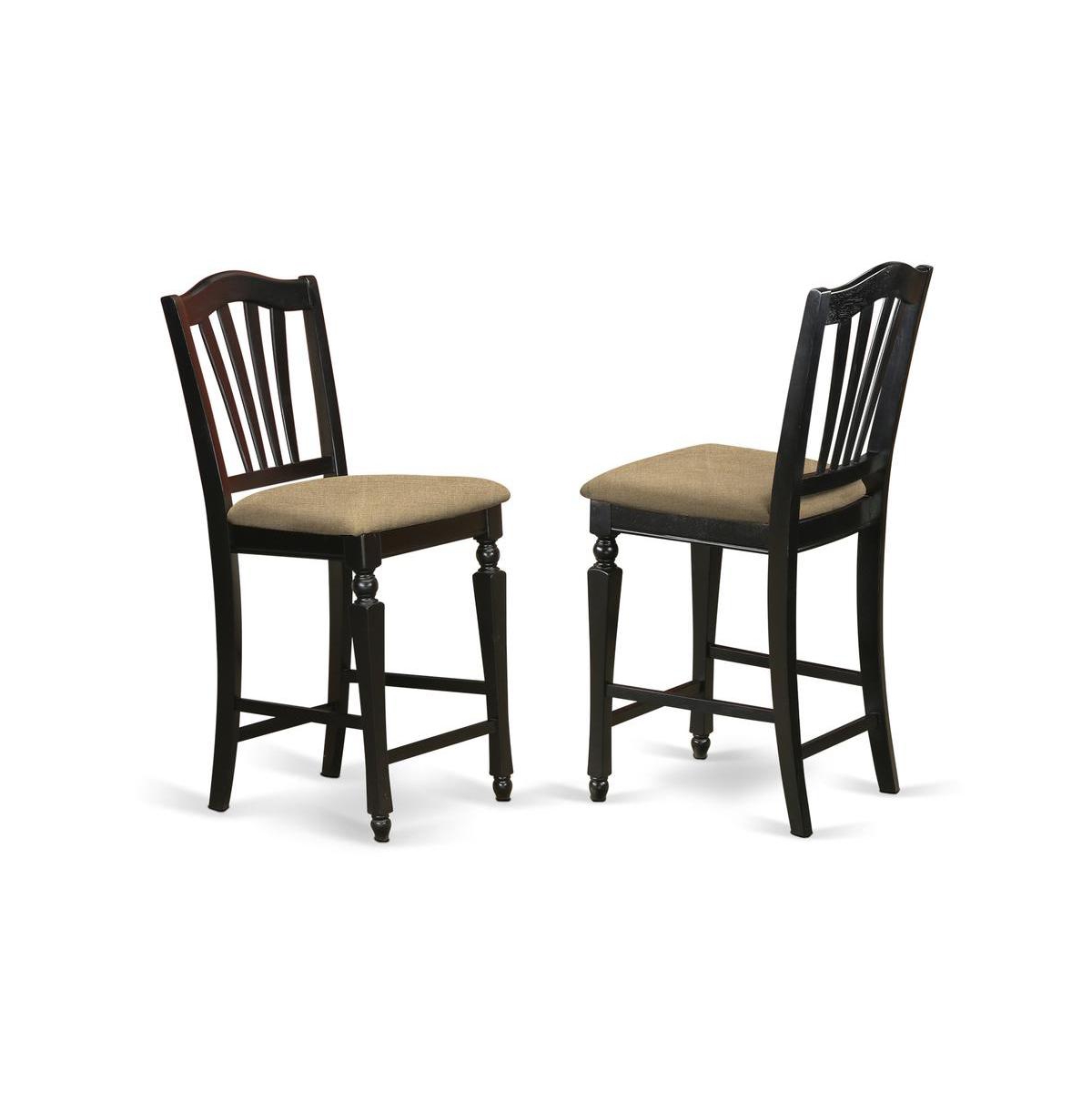 East West Furniture 5 Pc counter height Table and chair set-pub Table and 4 Kitchen bar stool