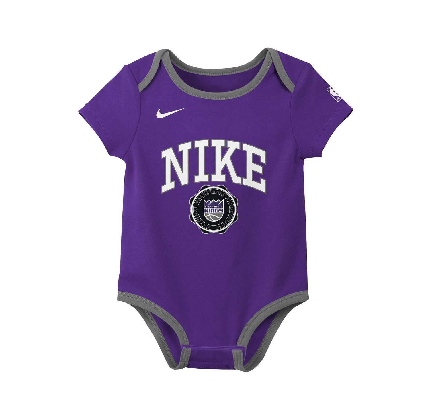 Newborn 2-Pack Purple/Black Sacramento Kings Just Do It Bodysuit Set