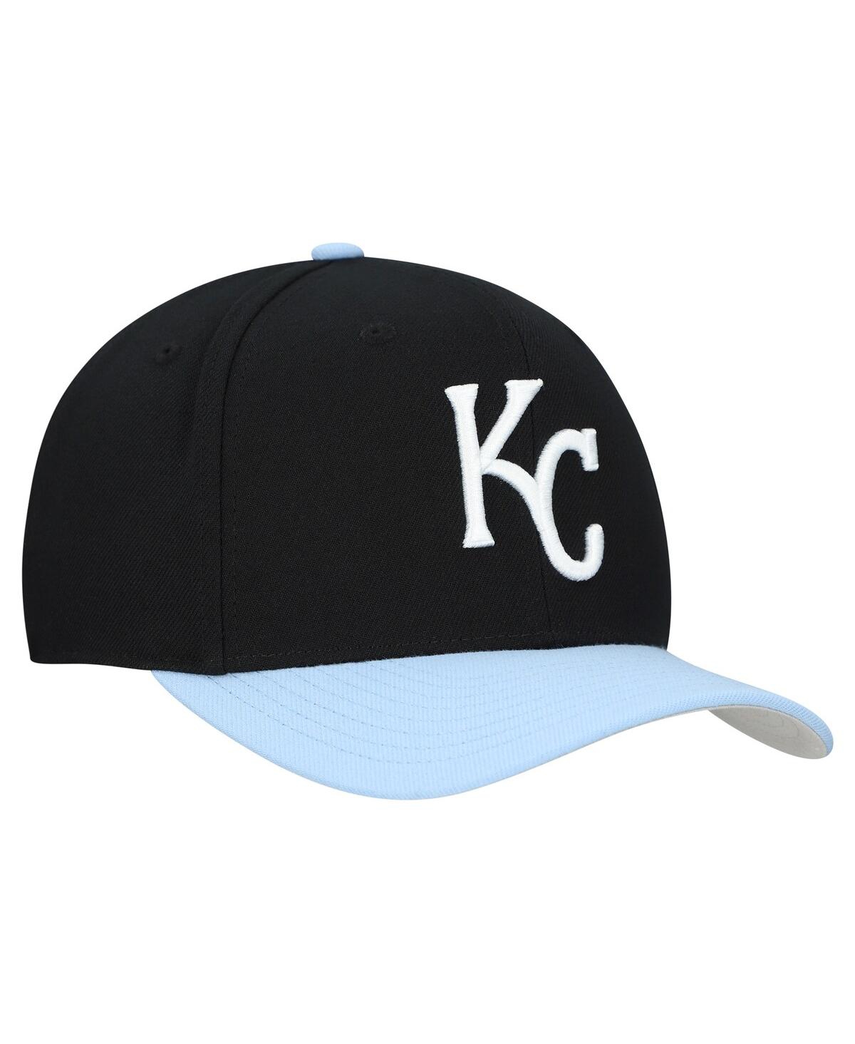 Mitchell & Ness Men's And Women's Black Kansas City Royals Basic Coop Pro Adjustable Hat In Black