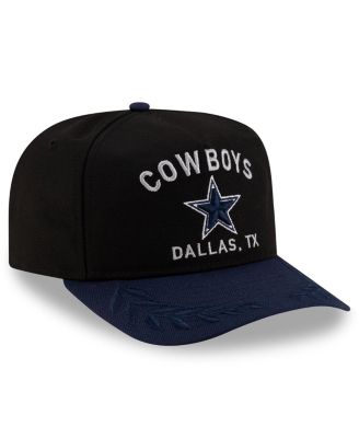 Big Boys and Girls Black/Navy Dallas Cowboys 2025 NFL Draft A-Frame 9FIFTY Snapback Hat
