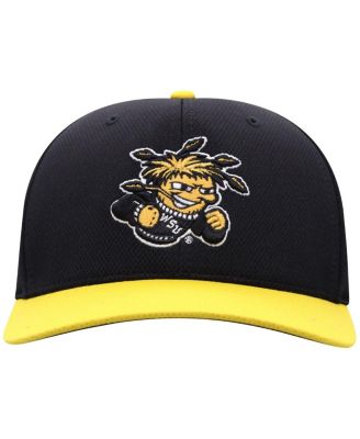 Top of the World - Men's Black/Yellow Wichita State Shockers Reflex Two-Tone Flex Hat